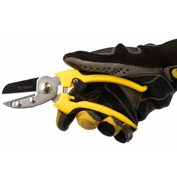 Topex 15A201, Secateur, Yellow