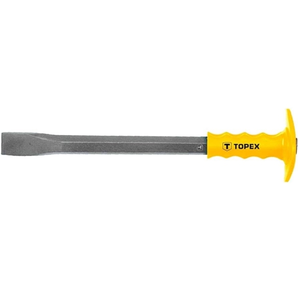 ბრტყელი სატეხი Topex 03A149, Flat Chisel, Yellow/Silver