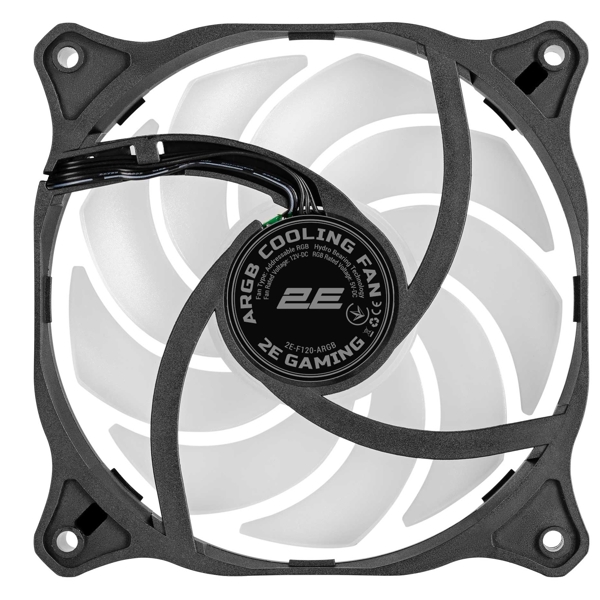 2E 2E-F120-ARGB, 120mm, 1200RPM, Cooler, Black