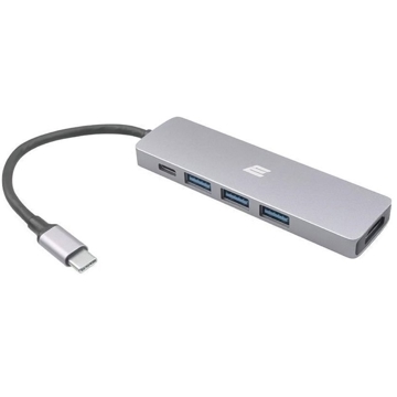 USB ჰაბი 2E 2EW-2731, USB-C, type-c USB, HDMI, HUB, Grey