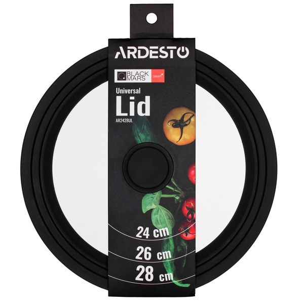 Ardesto AR2428UL Black Mars Smart, 24/26/28cm, Transparent