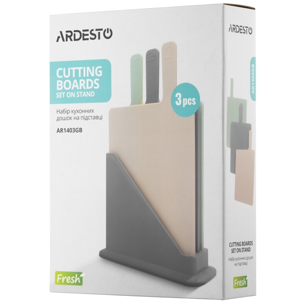 საჭრელი დაფა Ardesto AR1403GB Fresh, Set Of Cutting Boards, Colorful