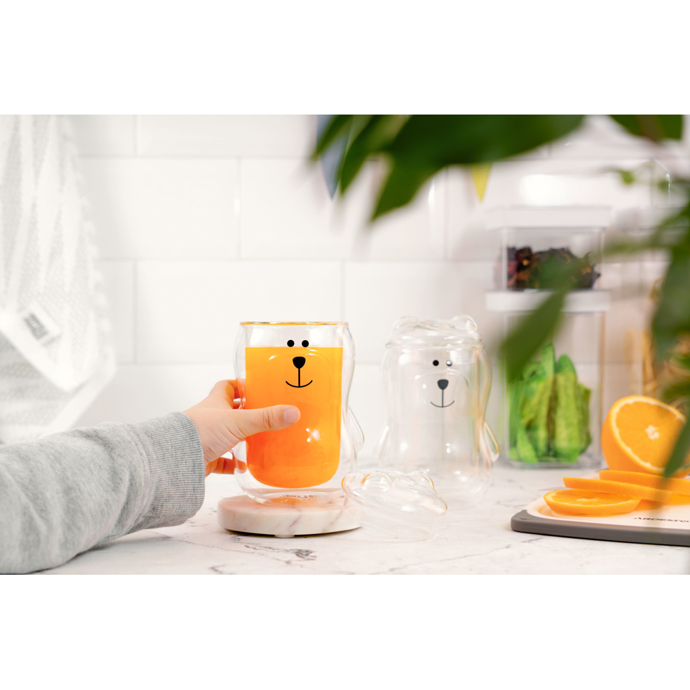 Ardesto AR2630AB Animals, 0.3l, 2Pcs, Cup Set, Transparent