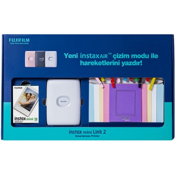 ფოტოპრინტერის ნაკრები Fujifilm Link 2 Bundle, Clay White