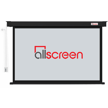 ALLSCREEN ELECTRIC PROJECTION SCREEN 200X200CM HD FABRIC CMP-8080B WITH REMOTE CONTROL 110 inch