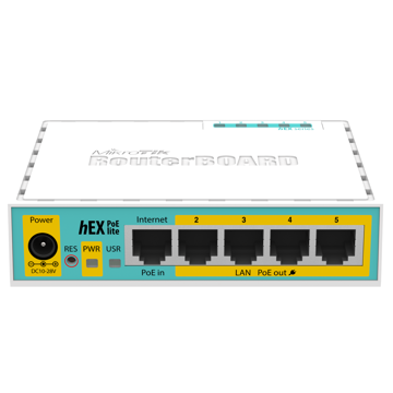 Mikrotik RB750UPr2 hEX PoE lite, Router, White