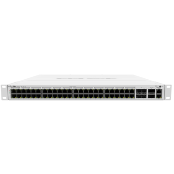 Mikrotik CRS354-48P-4S+2Q+RM, 48-Port Gigabit, PoE+ Switch, White