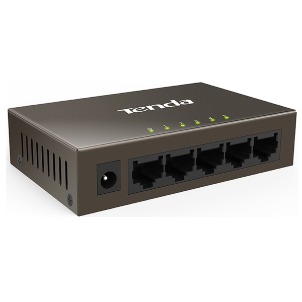 სვიჩი Tenda TEF1005D, 5 Port, Switch, Curry