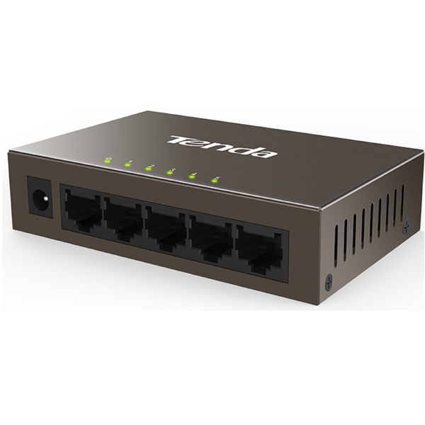 სვიჩი Tenda TEF1005D, 5 Port, Switch, Curry