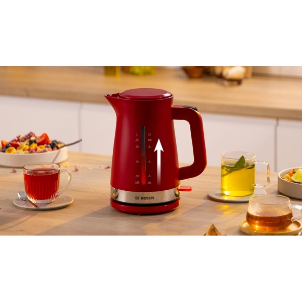 Bosch TWK4M224, 2400W, 1.7L, Electric Kettle, Red