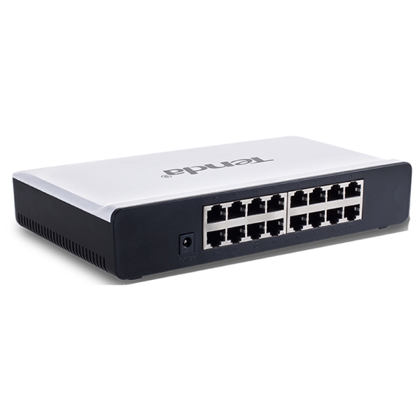 სვიჩი Tenda S16, 16 Port, Switch, White