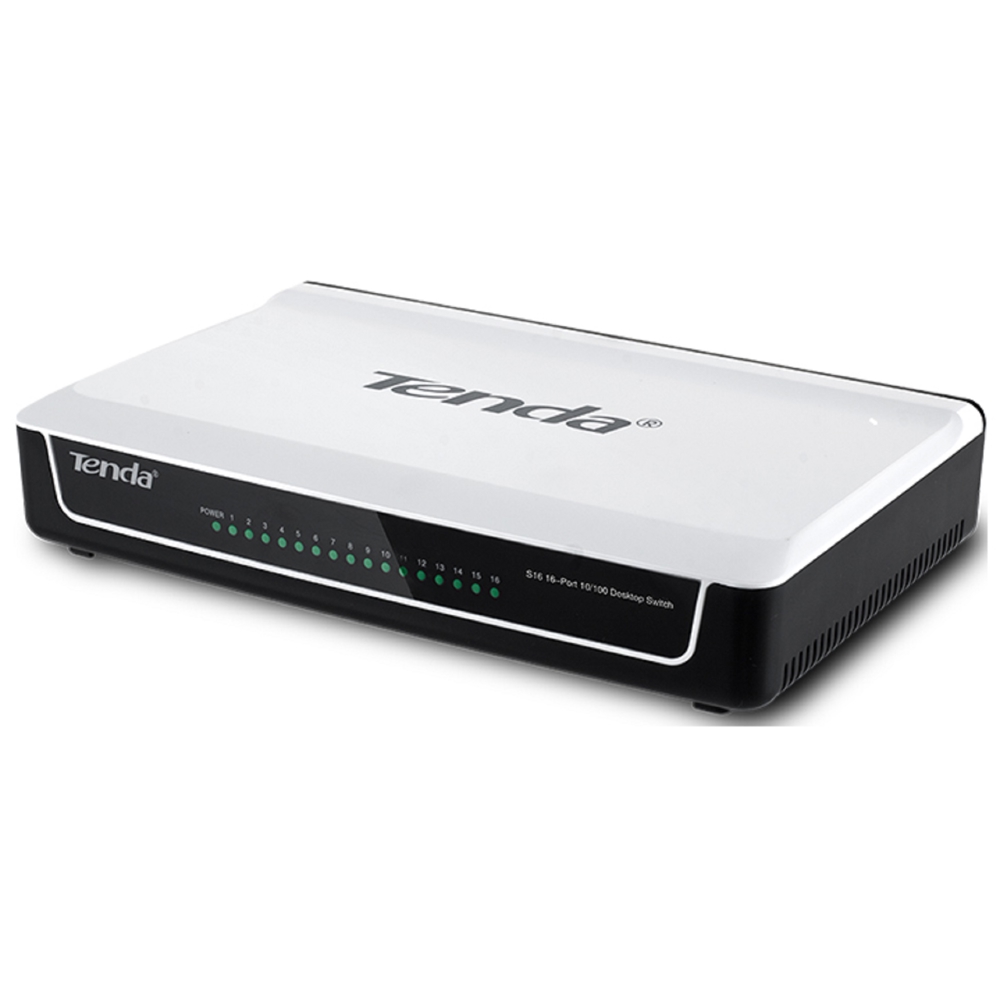 Tenda S16, 16 Port, Switch, White