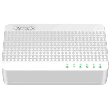 სვიჩი Tenda S105, 5Port, Switch, White