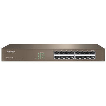 სვიჩი Tenda TEG1016D, 16Port Gigabit, Switch, Curry