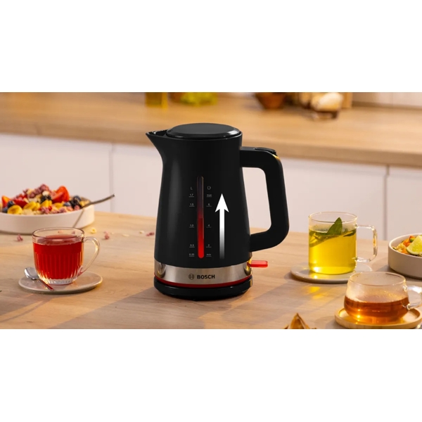 ელექტრო ჩაიდანი Bosch TWK4M223, 2400W, 1.7L, Electric Kettle, Black