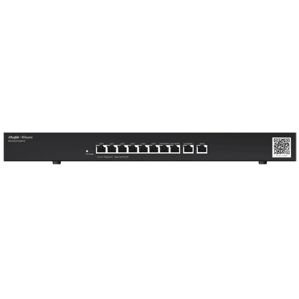 Ruijie RG-EG310GH-P-E, 1.5Gbps, Router, Black