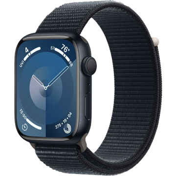 Apple MR9C3QI/A_MR9C3QR/A Watch Series 9, 1.9", 45mm, IPX6, Bluetooth, Wi-Fi, Smart Watch, Midnight