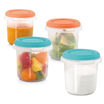 ჰერმეტული კონტეინერი Miniland 89342 Hermisized, Container Set, Mediterrenian