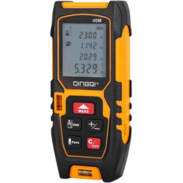 ლაზერული მანძილმზომი Dingqi EF02160, Laser Measure, Black/Orange