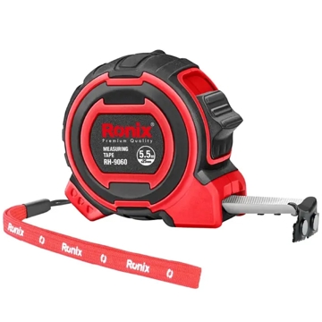 საზომი ლენტი Ronix RH-9060, 5.5M, Measuring Tape, Black/Red