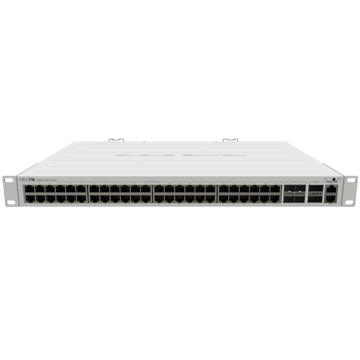 სვიჩი MikroTik CRS354-48G-4S+2Q+RM, 48-Port Gigabit, Switch, White