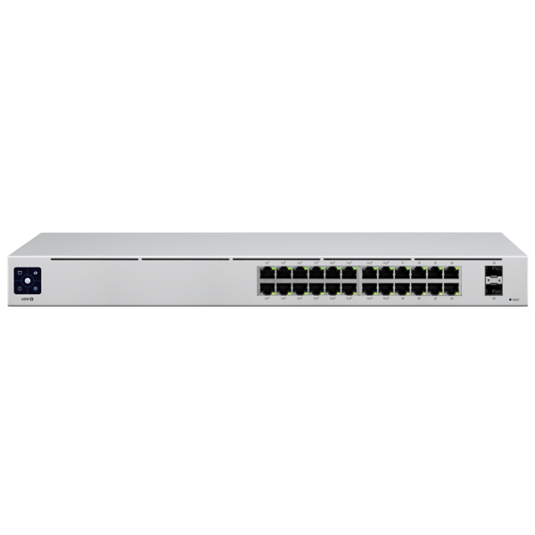 სვიჩი Ubiquiti USW-24-POE, 24-Port Gigabit, PoE + Switch, Silver