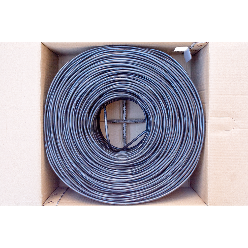 ქსელის კაბელი Nex NEX-5E-FTP-CCA-PE-305M, CAT5e, FTP, Patch Cord, 305m, Black