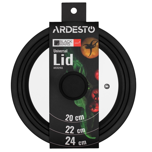 Ardesto AR2024UL Black Mars Smart, 20/22/24cm, Transparent