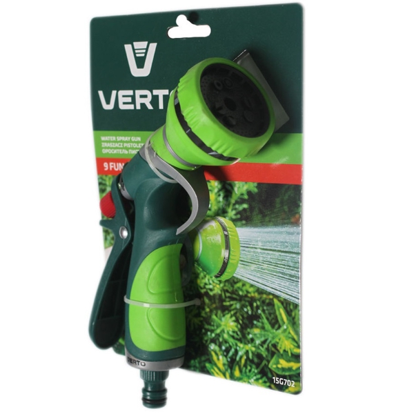 სარწყავი თოფი Verto 15G702, Garden Spray Gun, Green