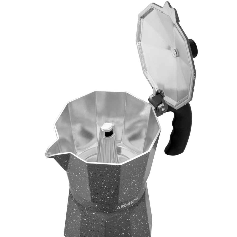 ყავის მადუღარა Ardesto AR0806AGS Gemini Molise, 0.24L, Coffee Maker, Grey
