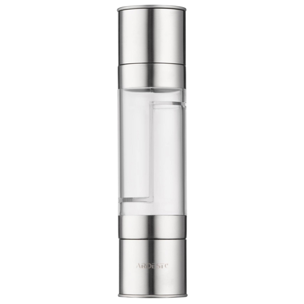 საფქვავი Ardesto AR2102SS Gemini, Salt And Pepper Mill, Transparent/Stainless Steel