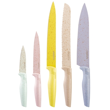 Ardesto AR2105FR Fresh, 5Pcs, Knife Set, Colorful