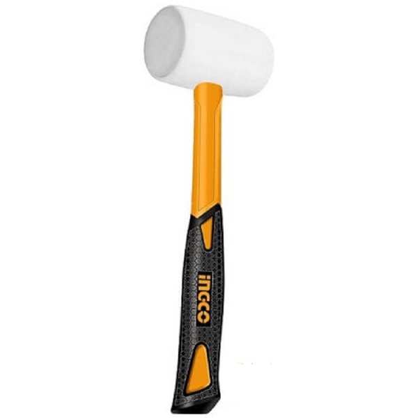 Ingco HRUH8308, Rubber Hammer, Black/Orange