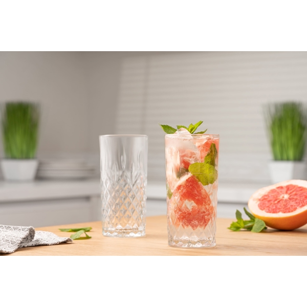 ჭიქების ნაკრები Ardesto AR2635AB Alba, 365Ml, 3Pcs, Long Glasses Set, Transparent