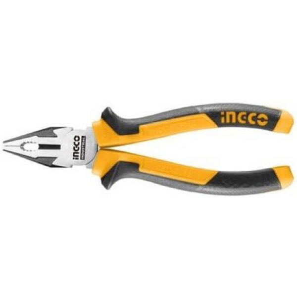 ბრტყელტუჩა Ingco HCP28168, Plier, Black/Yellow