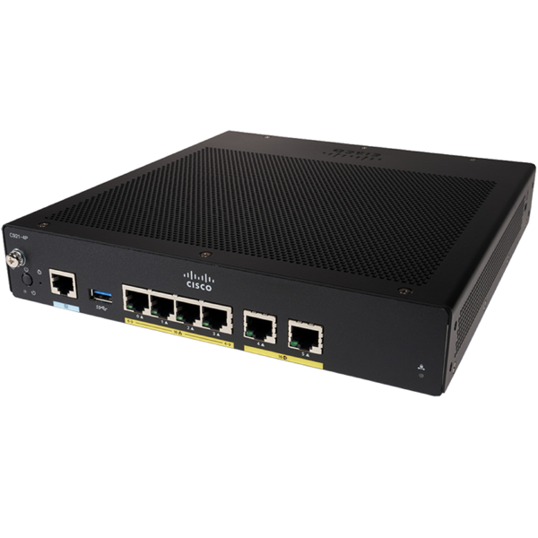 Cisco C921-4P 900 Series, Router, Black