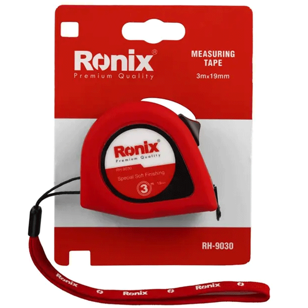 საზომი ლენტი Topex RH-9030, 3M, Measuring Tape, Black/Red