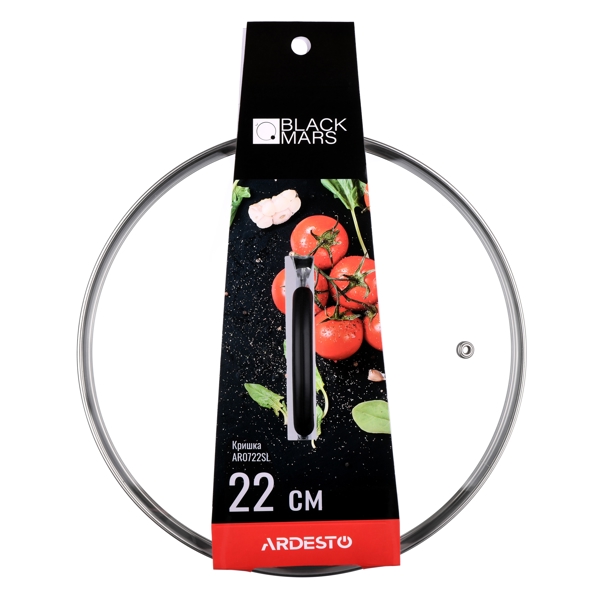 Ardesto AR0722SL Black Mars, 22cm, Transparent