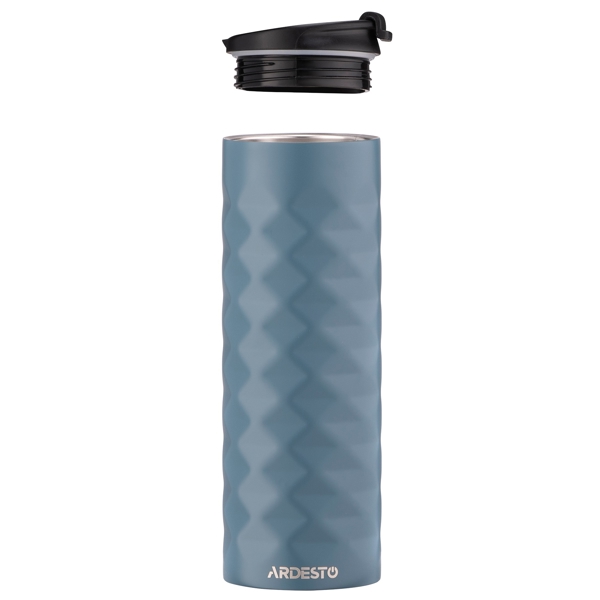 თერმოსი Ardesto AR2640NV Bright City, 400Ml, Thermal Mug, Dark Blue