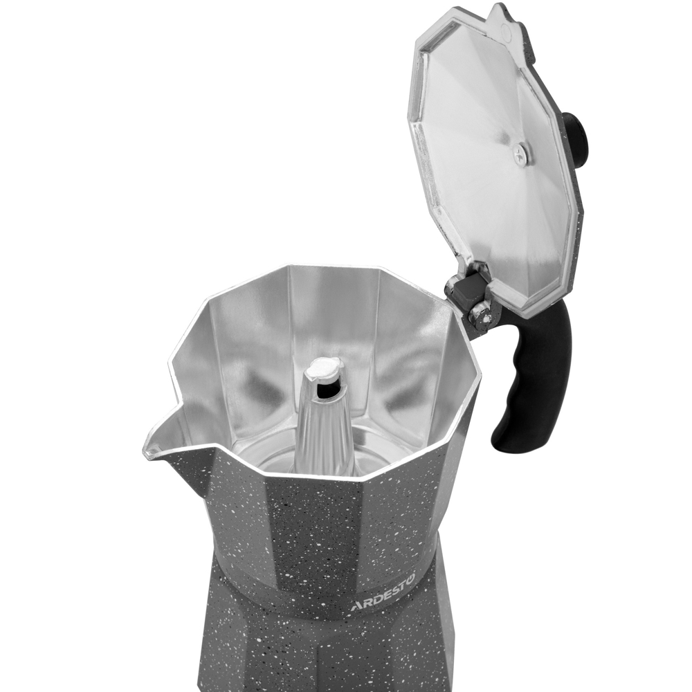 ყავის მადუღარა Ardesto AR0803AGS Gemini Cremona, 0.15L, Coffee Maker, Grey