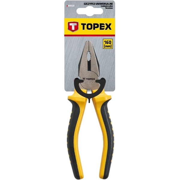 ბრტყელტუჩა Topex 32D098, Plier, Yellow/Black