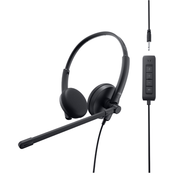 Dell 520-AAVV WH1022, Headset, Wired, USB, Black