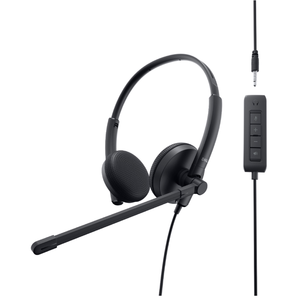 ყურსასმენი Dell 520-AAVV WH1022, Headset, Wired, USB, Black