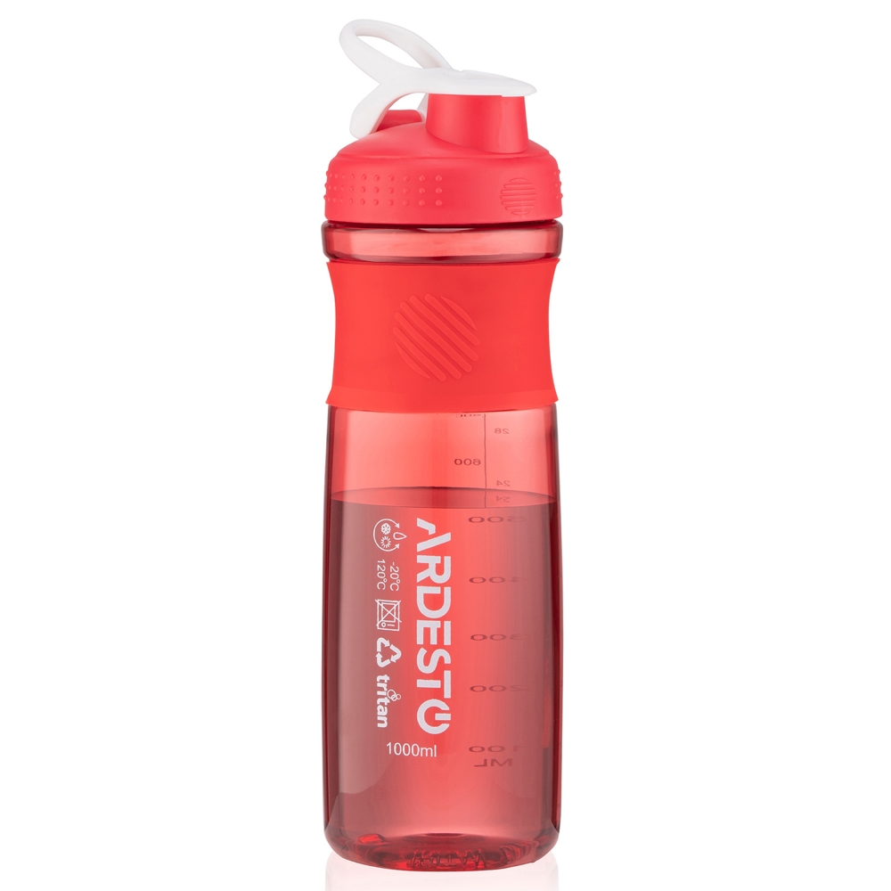 წყლის ბოთლი Ardesto AR2204TR, 1L, Water Bottle, Red