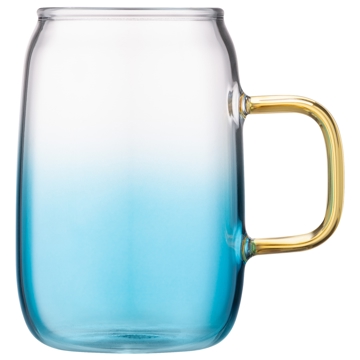 ჭიქების ნაკრები Ardesto AR2630BA Blue Atlantic, 300Ml, 2Pcs, Glass Mug Set, Transparent