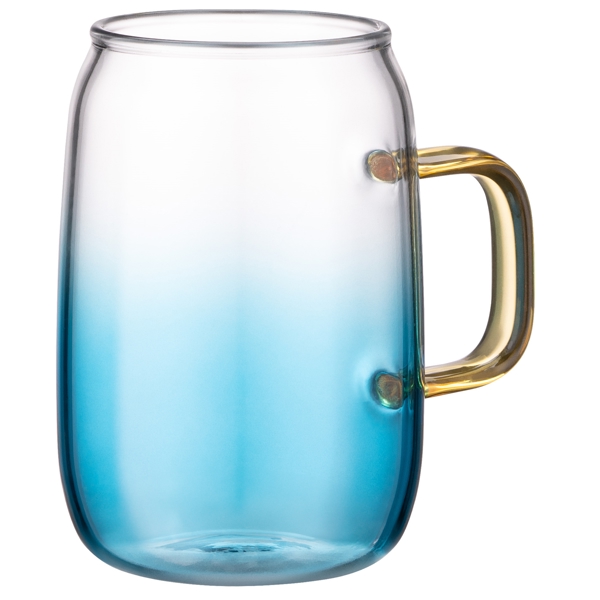 ჭიქების ნაკრები Ardesto AR2630BA Blue Atlantic, 300Ml, 2Pcs, Glass Mug Set, Transparent