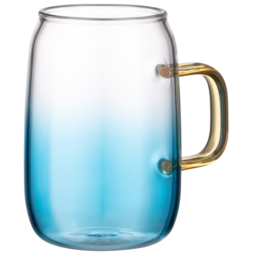 Ardesto AR2630BA Blue Atlantic, 300Ml, 2Pcs, Glass Mug Set, Transparent