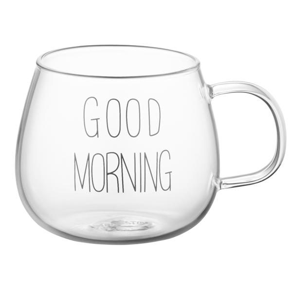 Ardesto AR2635GM Good Morning, 350Ml, 2Pcs Mug Set, Transparent