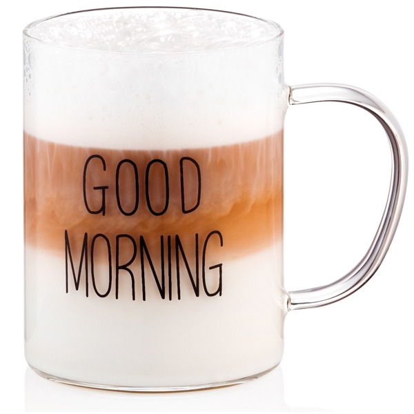 Ardesto AR2642GM Good Morning, 420Ml, 2Pcs Mug Set, Transparent