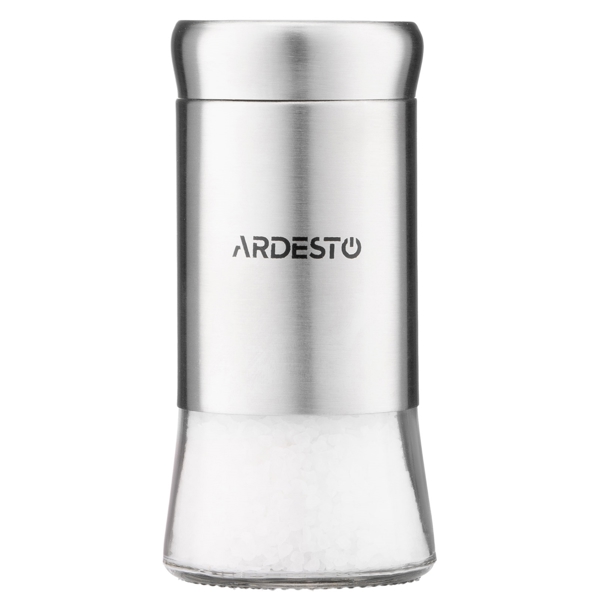 Ardesto AR1511SS Gemini, Spices Shakers Set, Transparent/Stainless Steel